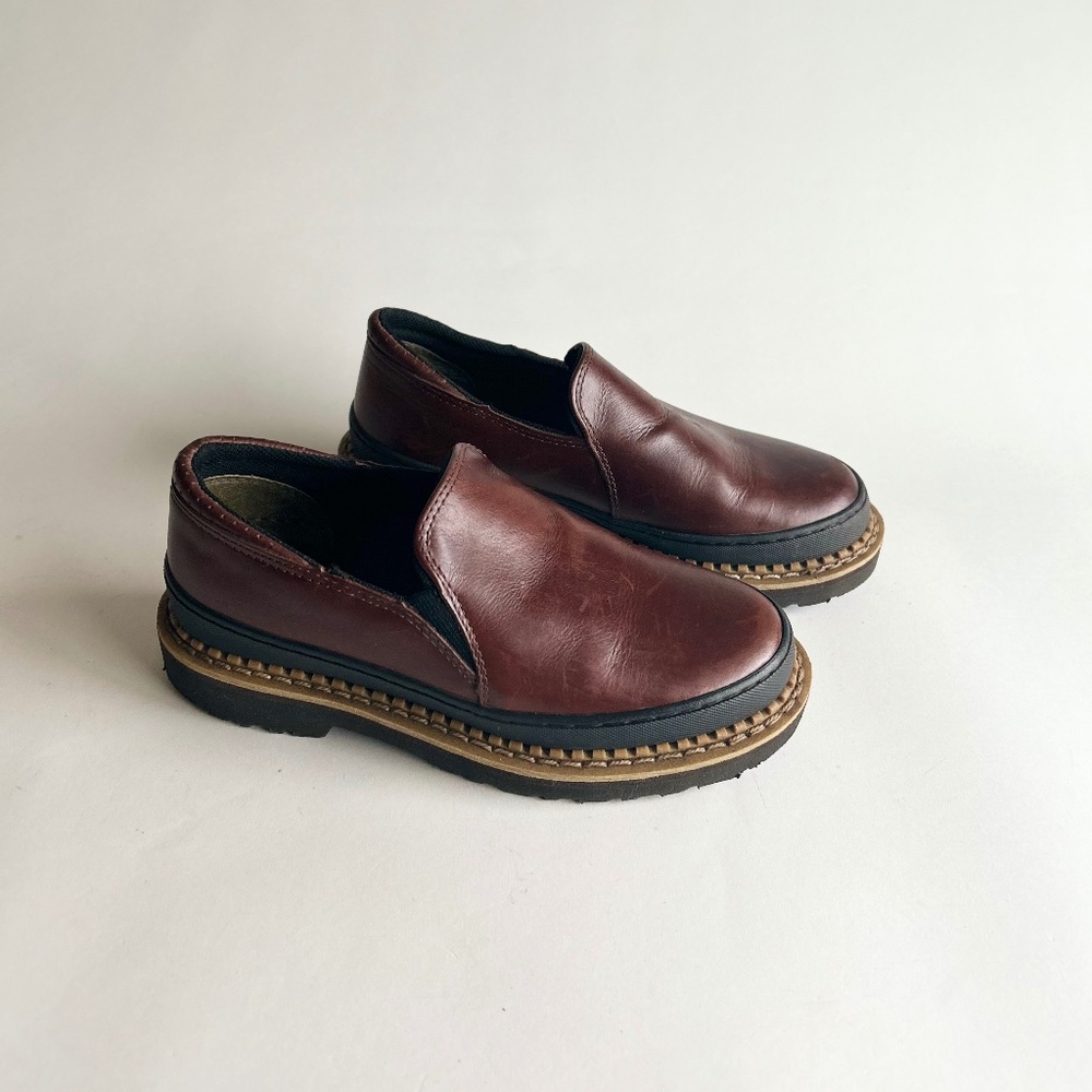 Georgia Giant GB00142 Brown Leather Work Shoes size 7